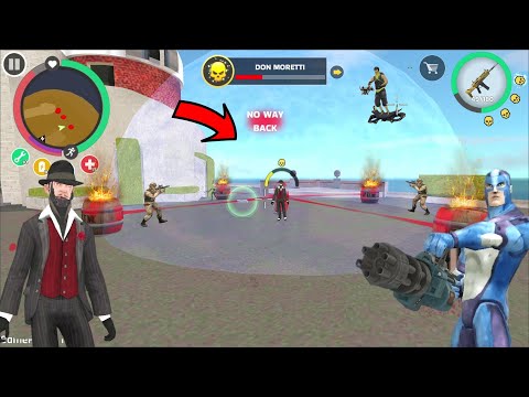 Rope Hero: Mafia City Wars (Luxury - Don Moretti) - Don Moretti Fight with Rope Hero - Gameplay HD