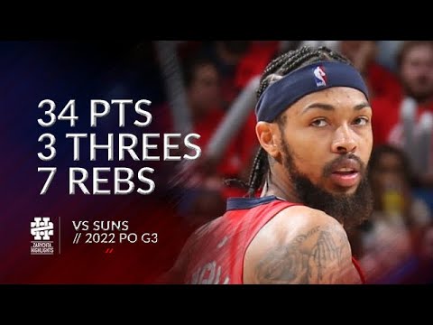 Brandon Ingram 34 pts 3 threes 7 rebs vs Suns 2022 PO G3