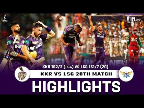 2024:M28: KKR vs LSG – Match Highlights🔥🌊_|#india #cricket #ipl #viralvideo #tranding