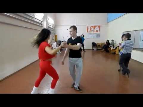 !Zouk class протанцовка после занятия in dance studio DancA 24 03 14 - Оксана и Андрей
