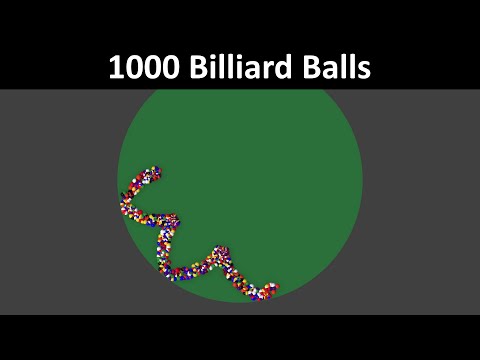 Link to youtube video 1000 billiard balls