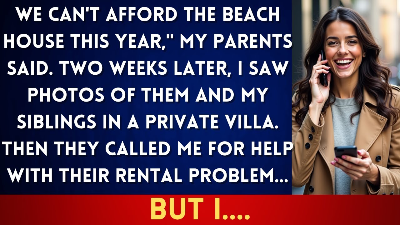 Family Claimed They Were Broke and Canceled Our Beach Trip—Then I Saw Their Luxury Vacation Photos