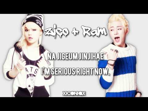 D-Unit - Talk to My Face (feat. Zico) Lyrics [Romanisation + English Sub] HD