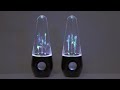 Haut-parleurs avec jeux d'eau, Bluetooth & LED Video