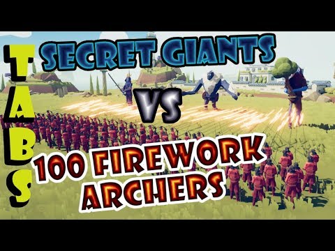 Firework Archers Army vs New Secret Giants in TABS | Sandbox Gameplay