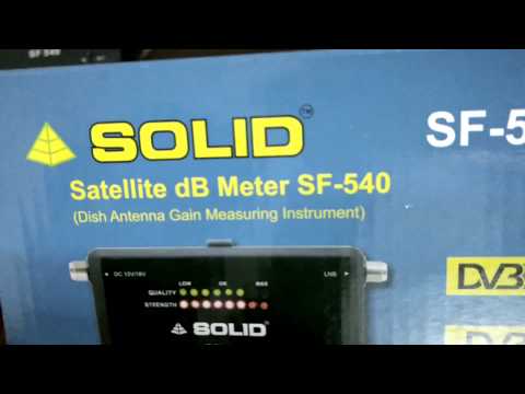 Showing of satellite meter