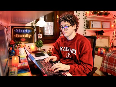 Study with me 9h ✨ Harvard alumnus, Work with me, Rain sounds, Pomodoro timer | Creating stuff 🎨