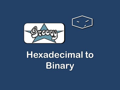 hexadecimal to binary in groovy