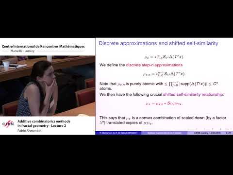 Pablo Shmerkin:  Additive combinatorics methods in fractal geometry - lecture 2