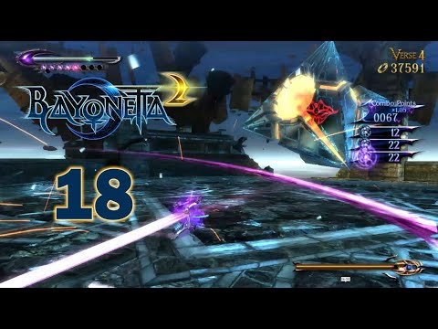 Bayonetta 2 Playthrough Pt 18 - Chapter VIII An Ancient Civilization Golem Boss Gate to Hell