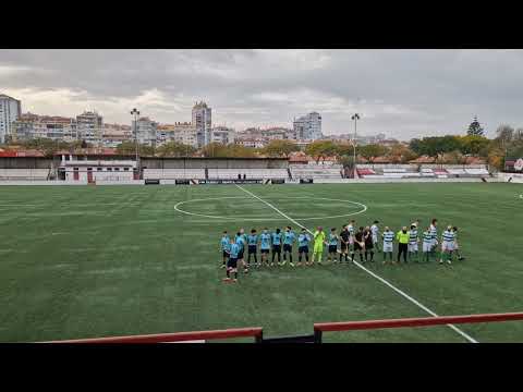 SC Livramento - SF Damaiense 0-7 the players are entering the Estadio Francisco Lazaro 01.12.2024