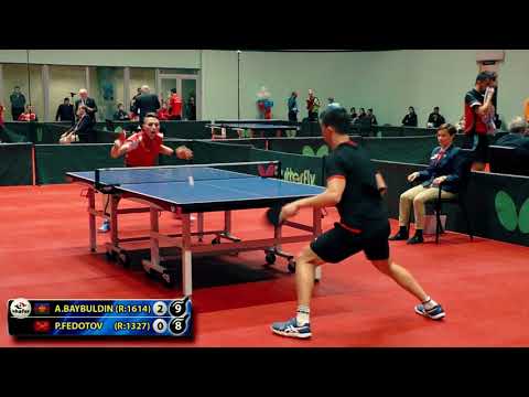 1.BAYBULDIN - FEDOTOV RUSSIAN Championship table tennis настольный теннис