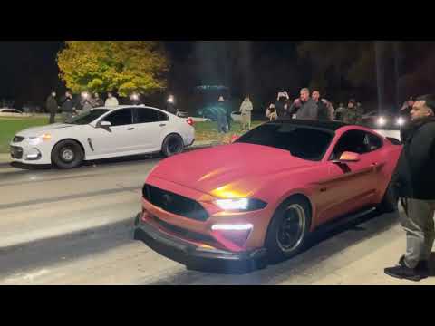 SLEEPER TWIN TURBO CHEVY SS vs MAX EFFORT N/A MUSTANG!! $2400 POT!!