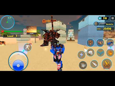 Multiple Transform Police Flying Ghost Robot Car Games 2022 - Android Gameplay FHD