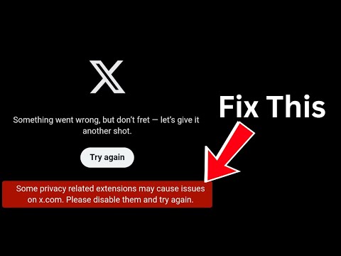 Some privacy related extensions may cause issues on x.com (Quick fix)
