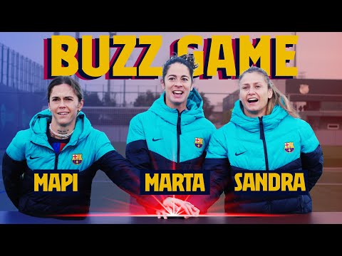 🤔😂 CHAMPIONS LEAGUE BUZZ GAME I Mapi Leon, Marta Torrejón & Sandra Paños ⚽️