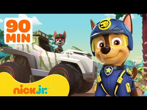 PAW Patrol Ultimate Rescue Missions! w/ Chase, Tracker & Marshall | 90 Minute Compilation | Nick Jr.