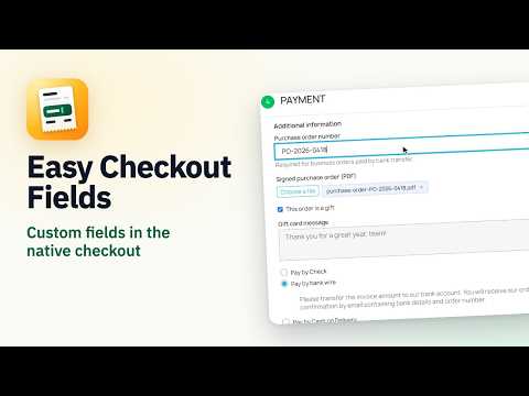 Easy Checkout Fields – Custom checkout fields for PrestaShop — Video