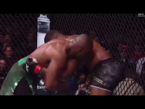 Kamaru Usman’s gruesome body shots on Tyron Woodley