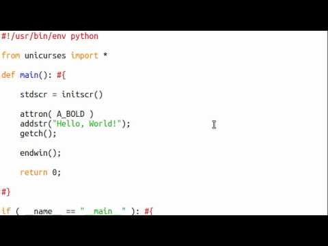 Python curses 05 Attributes