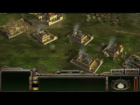 Command Conquer Generals Zero Hour - GLA Demolition vs USA Air Force Winding River - BLITZKRIEG!!!