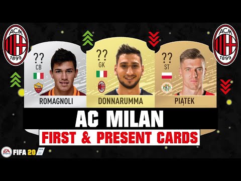 FIFA 20 | AC MILAN FIRST AND PRESENT CARDS 🧐💯| FT. DONNARUMMA, ROMAGNOLI, PIATEK... etc