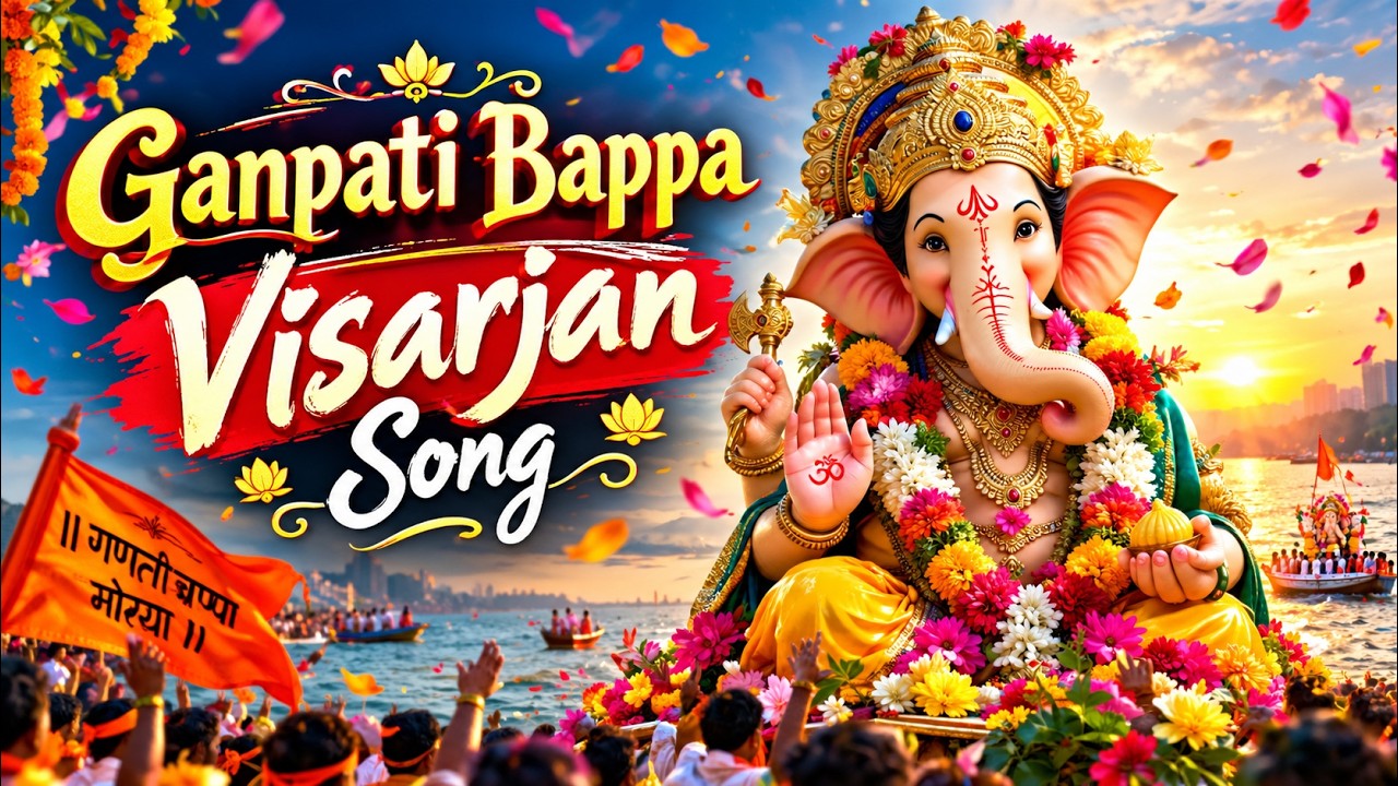 🙏 मंगलमूर्ति मोरया | Best song of ganpati bappa | Ganpati Bappa Visarjan Song