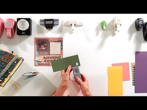How to use craft punches for scrap books