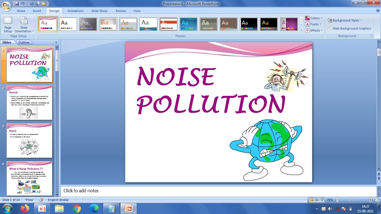 How to Make a PowerPoint Presentation | Noise Pollution |