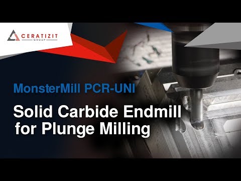 MonsterMill PCR-UNI - Solid Carbide Endmill for Plunge MIlling