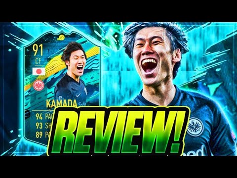 FIFA 20   91 RATED INSANE CF DAICHI KAMADA MOMENTS CARD REVIEW - #FIFA20  #SBC #MOMENTTS