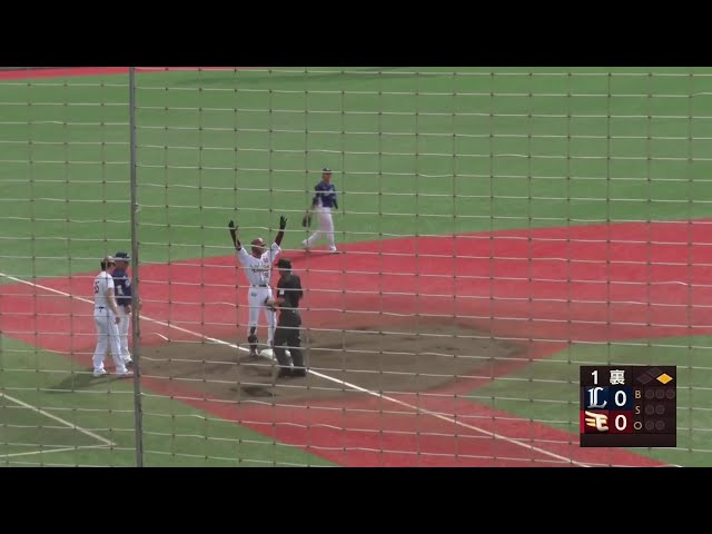 【ファーム】今日も初回に得点!! イーグルス・武藤敦貴が先制のタイムリー3ベースヒット!!  2024年9月28日 東北楽天ゴールデンイーグルス 対 埼玉西武ライオンズ