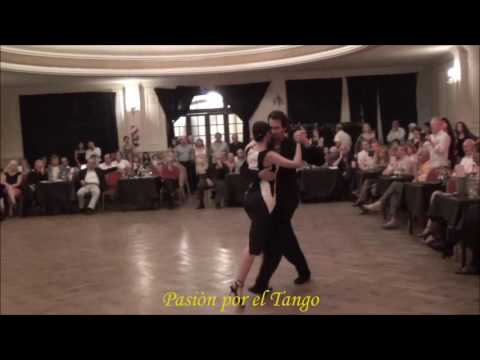  Mariela Soledad Chaves  and  Silvio Grand  are  dancing  to  the  tango  "  La Melodia Del Corazon  "  by  Edgardo Donato