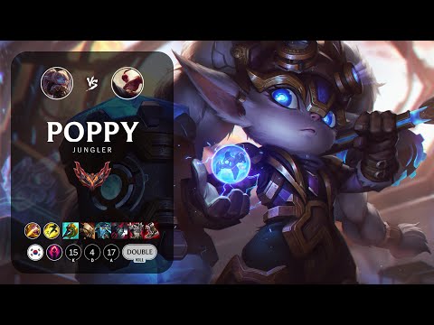 Poppy Jungle vs Lee Sin - KR Grandmaster Patch 13.5