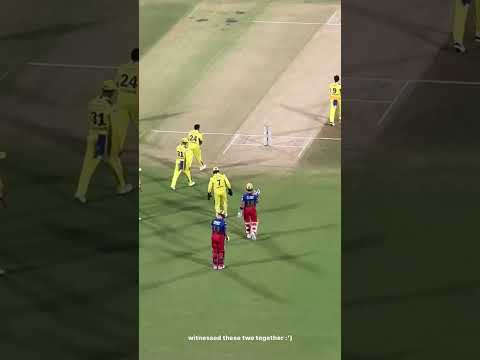 Mahirat💛❤bonding #msdhoni #viratkohli #ipl2024 #ipl #cskvsrcb #csk #rcb #shorts #shortsfeed