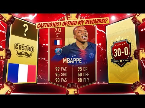 CASTRO OPENED MY PACKS! 30-0 TOP 100 FUT CHAMPS REWARDS FIFA 19 ULTIMATE TEAM