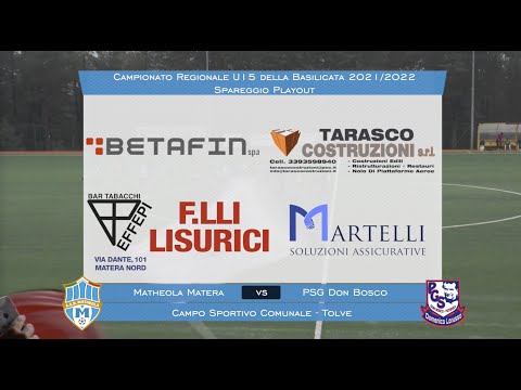 U15 Highlights - Matheola Matera 3-4 PGS Don Bosco