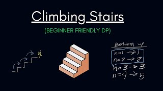 YouTube video 'Climbing Stairs - LeetCode 70 - Beginner Friendly Dynamic Programming'