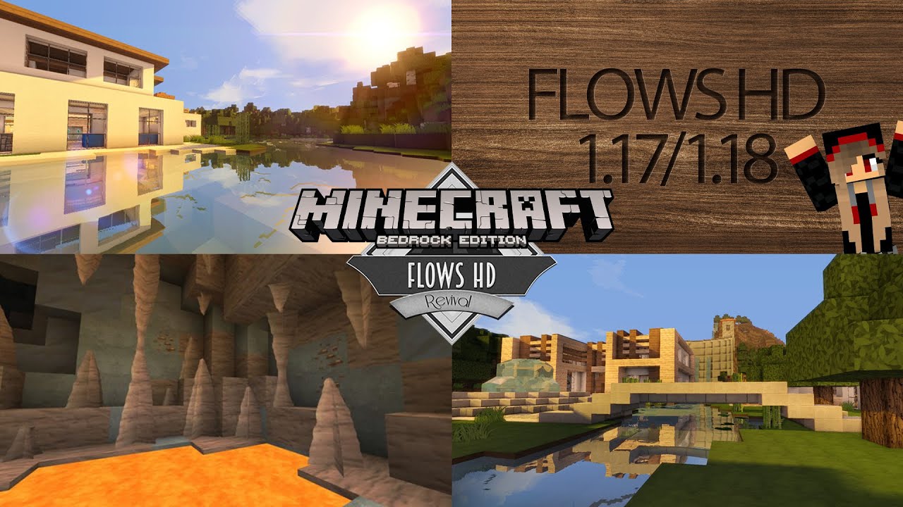 Flows HD - Bedrock y Java 1.19 Minecraft Texture Pack