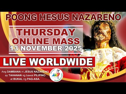 LIVE: Quiapo Church Mass Today · 13 November 2025 (Thursday) · HEALING MASS