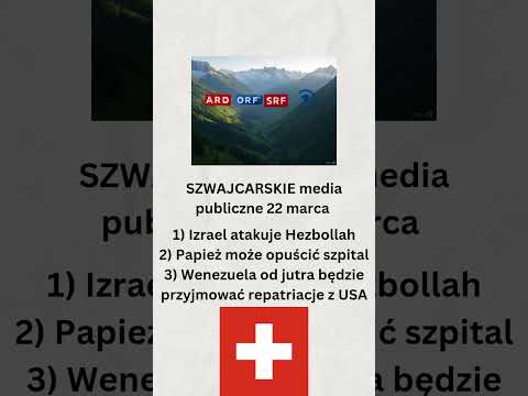 SZWAJCARSKIE MEDIA PUBLICZNE 22 MARCA