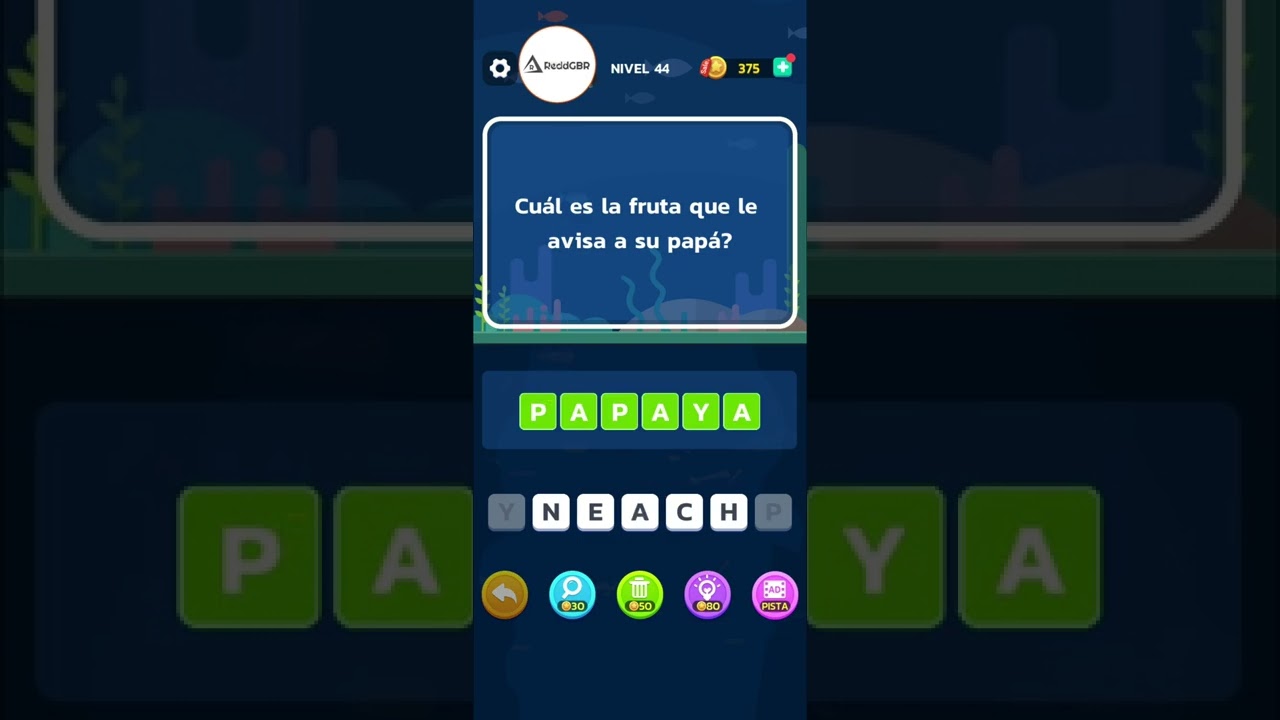 Acertijo Mental - Nivel 44 Cual es la fruta que le avisa a su papa