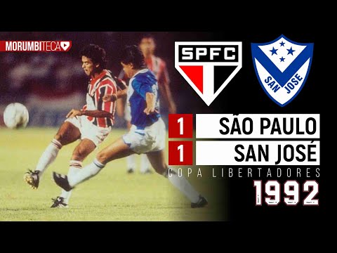 São Paulo 1x1 San José - 1992 - O JOGO QUE LIGOU O SINAL DE ALERTA NA CAMPANHA!