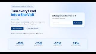 Zappio Demo | Close 30–40% More Site Visits Using AI Calls (Live Demo)