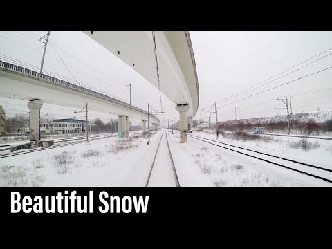 Train Cab Ride NL / Snow / Amsterdam CS – Enkhuizen / DDZ Intercity / Feb 2017