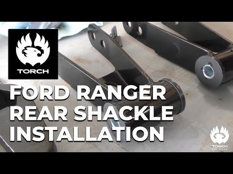 TORCH Off Road 3" Front 2" Rear Lift Kit for 98-11 Ford Ranger Rear Shackle Installation Guide