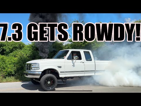 7.3 POWERSTROKE BURNOUTS & RIDE ALONG!