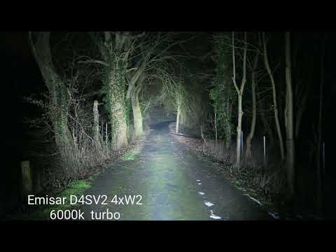 Emisar D4SV2 4xW2 6000k turbo  -  Lumintop X9L SBT90.2 5700k turbo  comparison