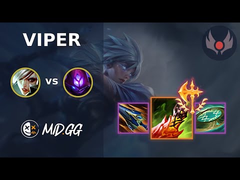 MID.GG: [ Viper ] Riven BOT vs Malzahar | NA GRANDMASTER | LOL Season 2025