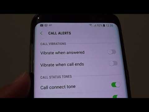 Samsung Galaxy S8: How to Enable / Disable Call Alerts Vibration